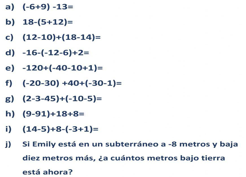 OPERACIONES BASICAS DE NUMEROS ENTEROS, LEY DE SIGNOS image